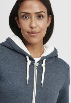 OXMO Oxbinja - Sudadera Con Cremallera - Insignia Blue Melange -Oxmo Ventas 0000db49bf424f24b09fd8de4383b80b