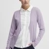 OXMO Oxhelene - Chaqueta De Punto - Purple Rose Melange