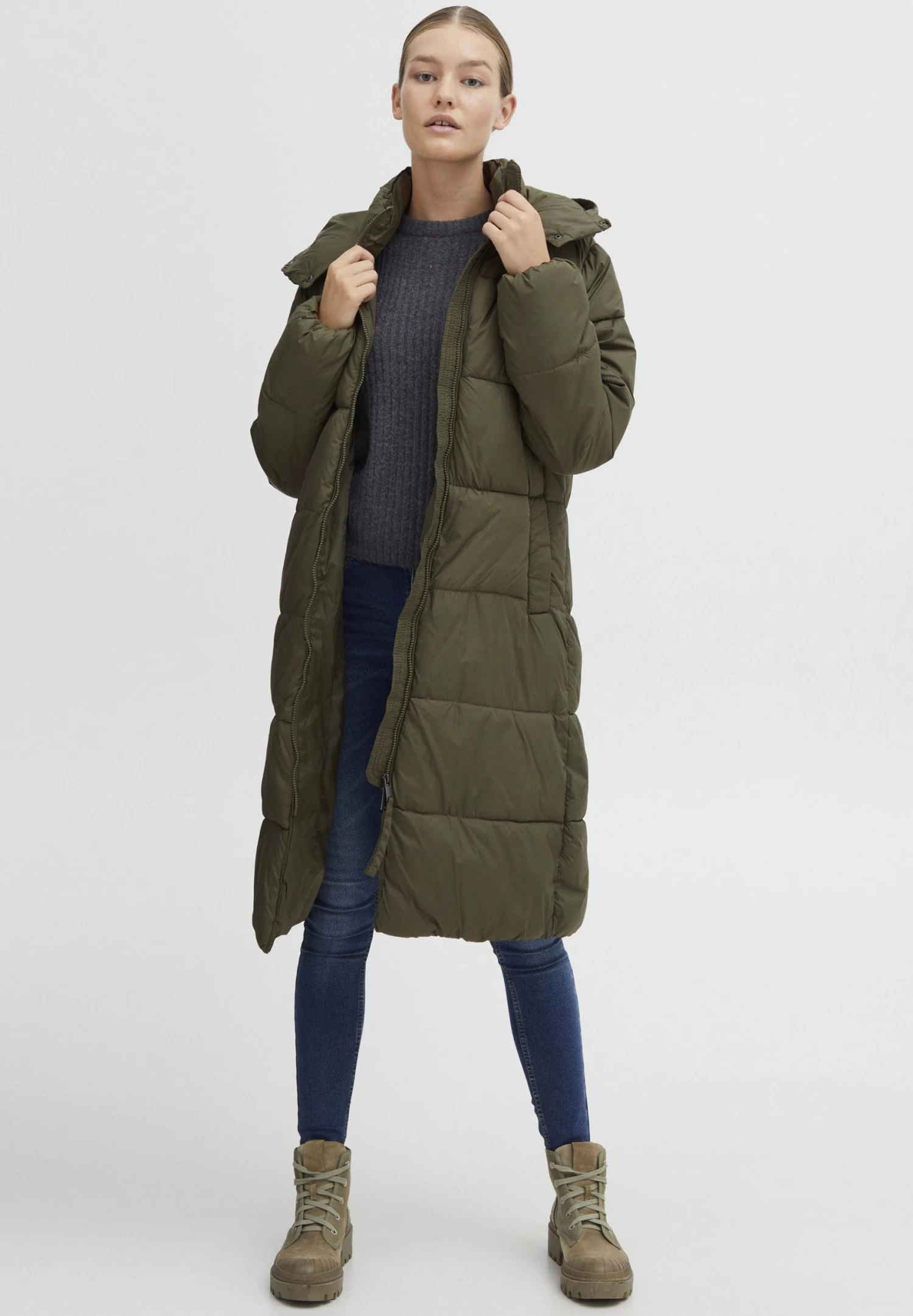 OXMO Oxboda - Abrigo De Invierno - Olive Night 2 OXMO Oxboda - Abrigo De Invierno - Olive Night - Imagen 2