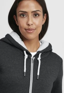 OXMO Oxbinja - Sudadera Con Cremallera - Dark Grey Melange -Oxmo Ventas 21cce73666ae49cc8cbc725c83976288