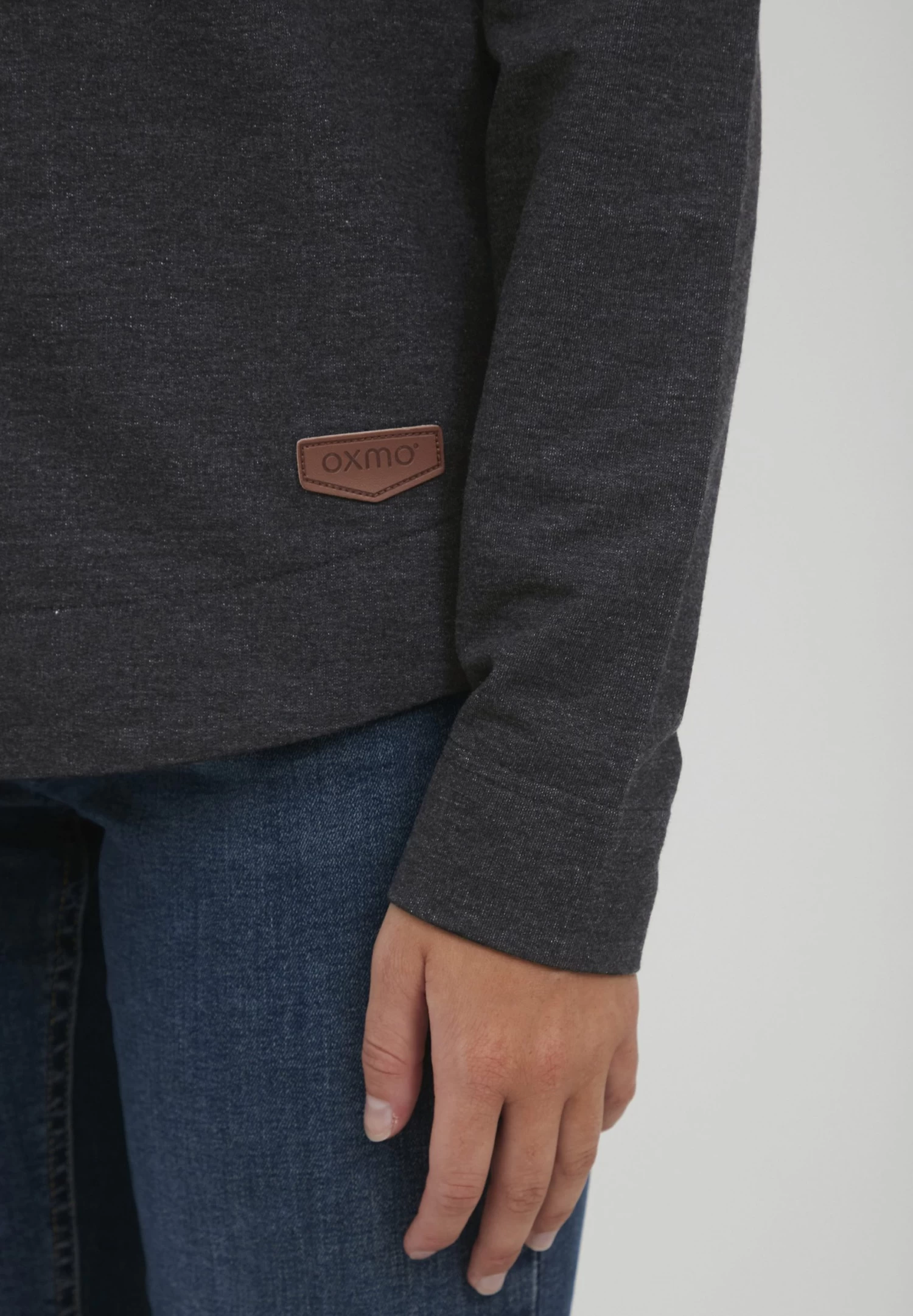 OXMO Oxwanda - Sudadera Con Cremallera - Dar Grey M 5 OXMO Oxwanda - Sudadera Con Cremallera - Dar Grey M - Imagen 5