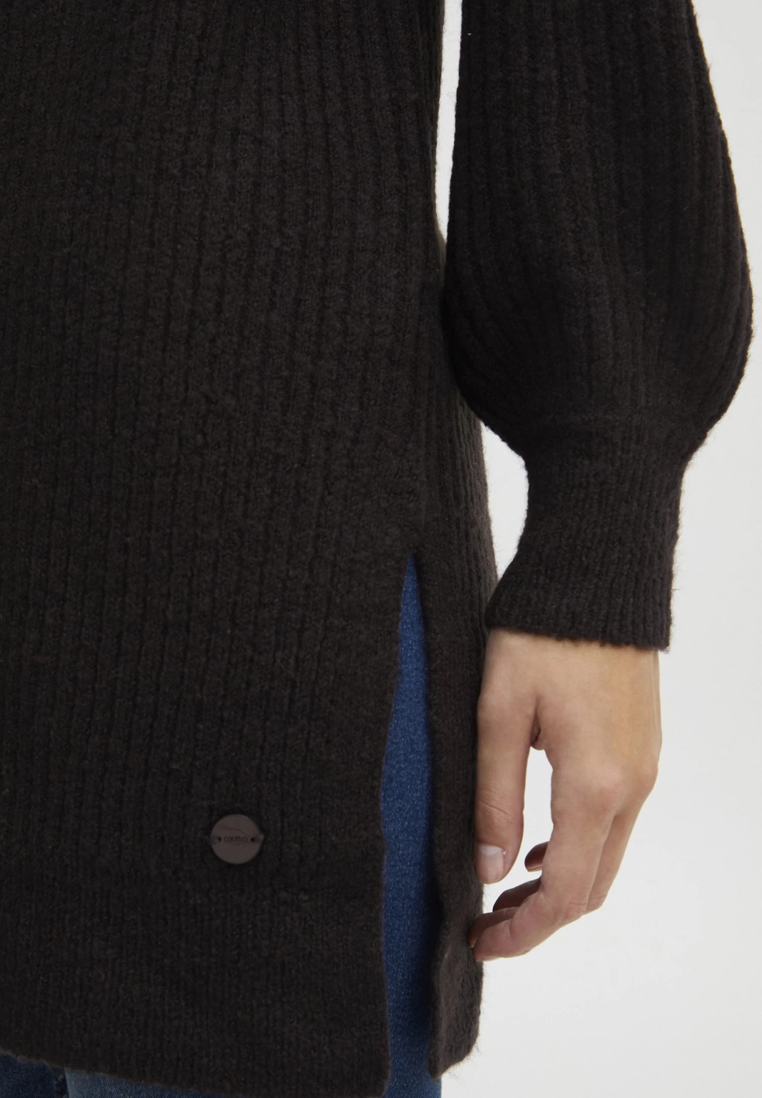 OXMO Oxnorma - Jersey Con Capucha - Black Melange 5 OXMO Oxnorma - Jersey Con Capucha - Black Melange - Imagen 5