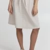 OXMO Lerke - Falda Acampanada - Oatmeal
