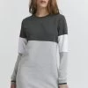 OXMO Oxomila - Vestido Informal - Dark Grey Melange