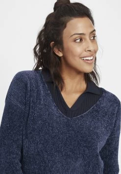 OXMO Oxesmira - Jersey De Punto - Insignia Blue -Oxmo Ventas 3b698168b5ac4852bded9574acd5dfa5