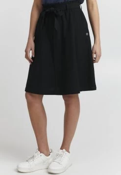 OXMO Lerke - Falda Acampanada - Black