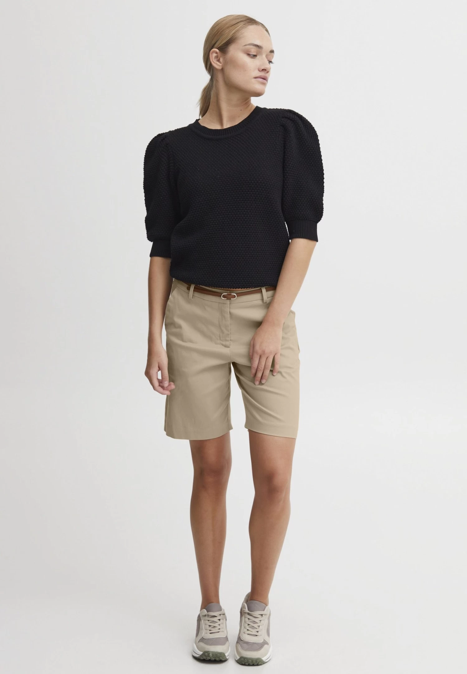 OXMO Oxdaney Sh - Shorts - Beige 2 OXMO Oxdaney Sh - Shorts - Beige - Imagen 2