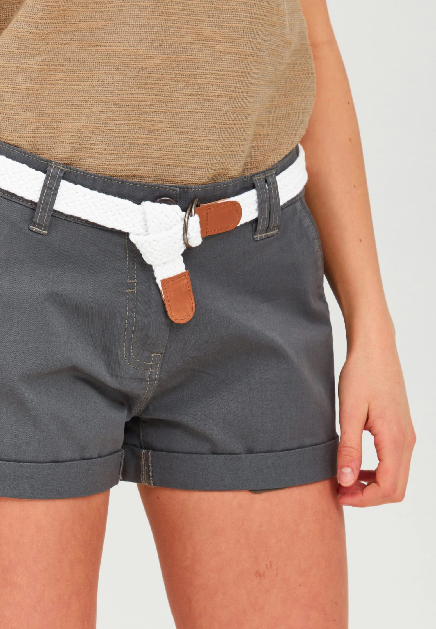 OXMO Oxchanett - Shorts - Dark Grey 4 OXMO Oxchanett - Shorts - Dark Grey - Imagen 4