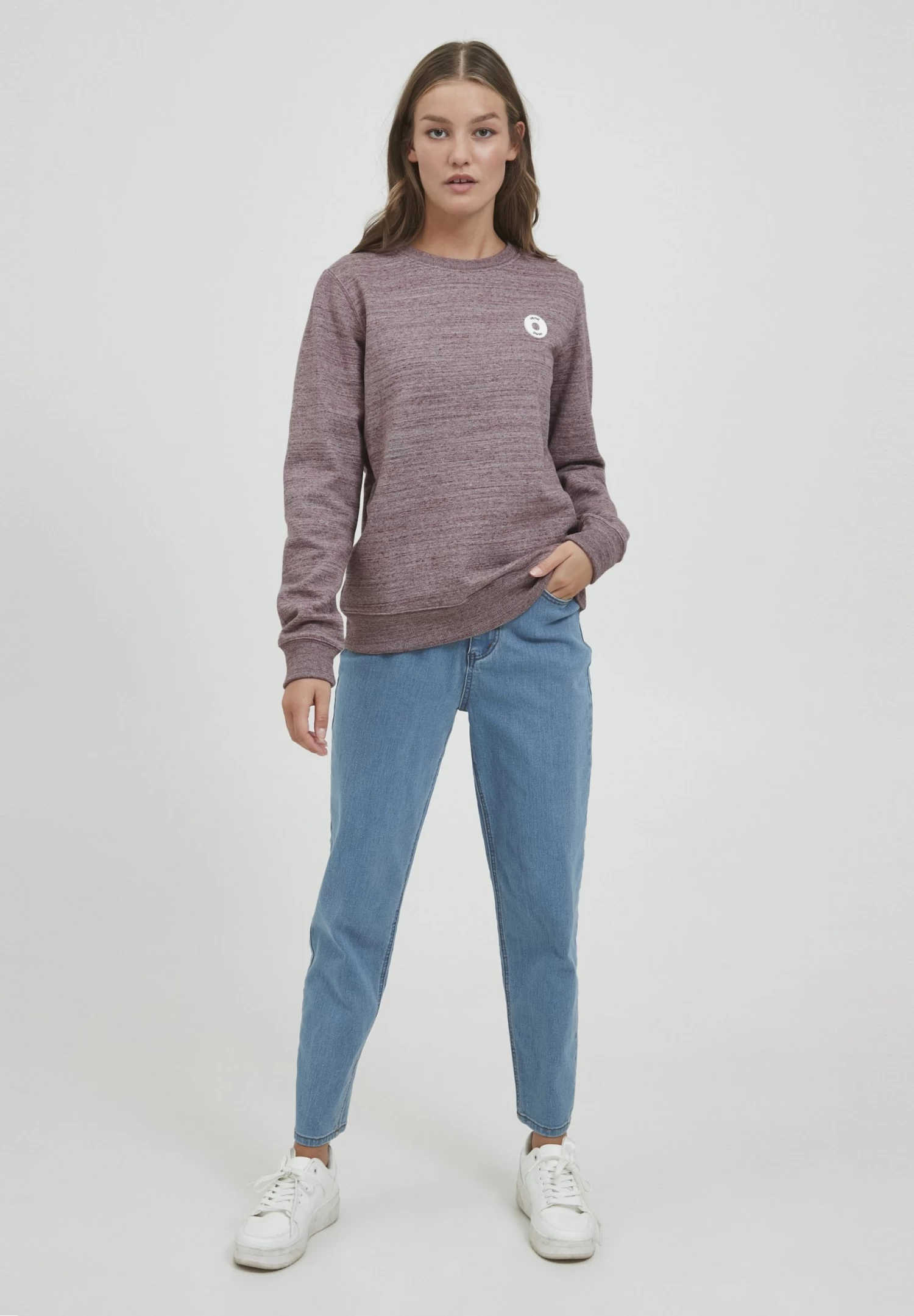 OXMO Oxhella - Jersey De Punto - Chocolate Truffle Melange 2 OXMO Oxhella - Jersey De Punto - Chocolate Truffle Melange - Imagen 2