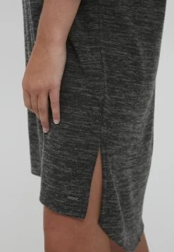 OXMO Oxbinala - Vestido De Punto - Dark Grey Melange -Oxmo Ventas 72ba1ef58cb84f3cb58fb97388f06fe8