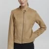 OXMO Peggy - Chaqueta De Cuero Sintético - Tannin
