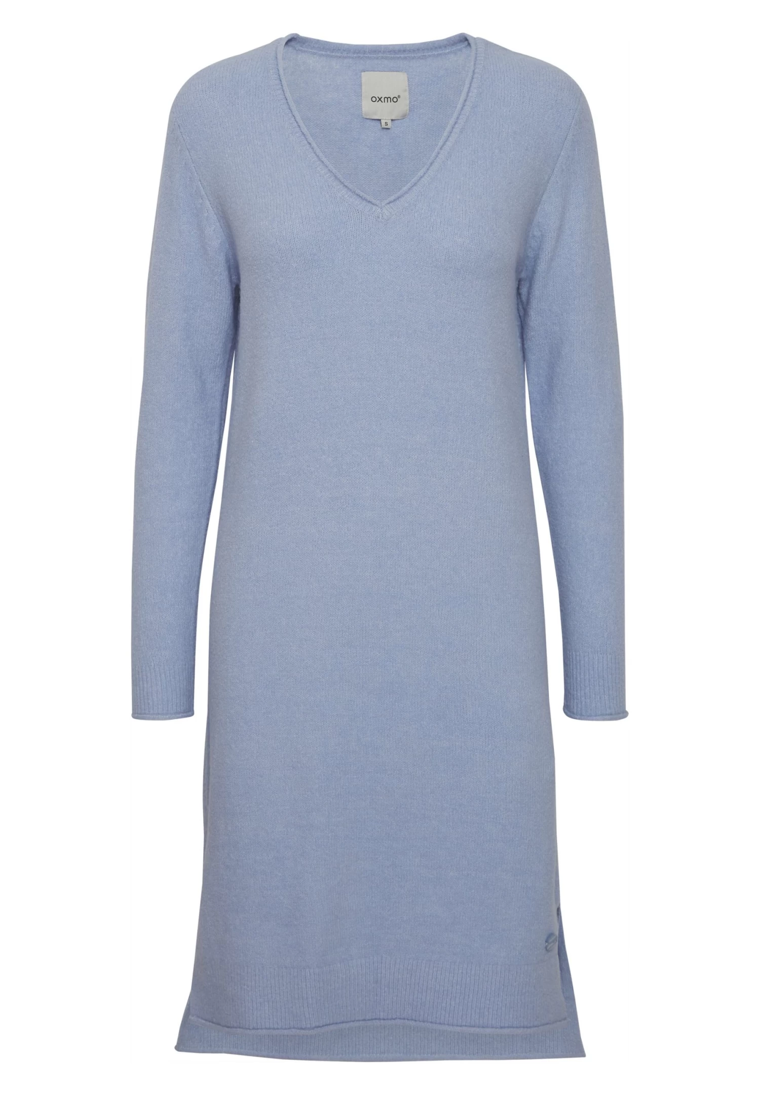 OXMO Oxida - Vestido De Punto - Brunnera Blue Melange 6 OXMO Oxida - Vestido De Punto - Brunnera Blue Melange - Imagen 6