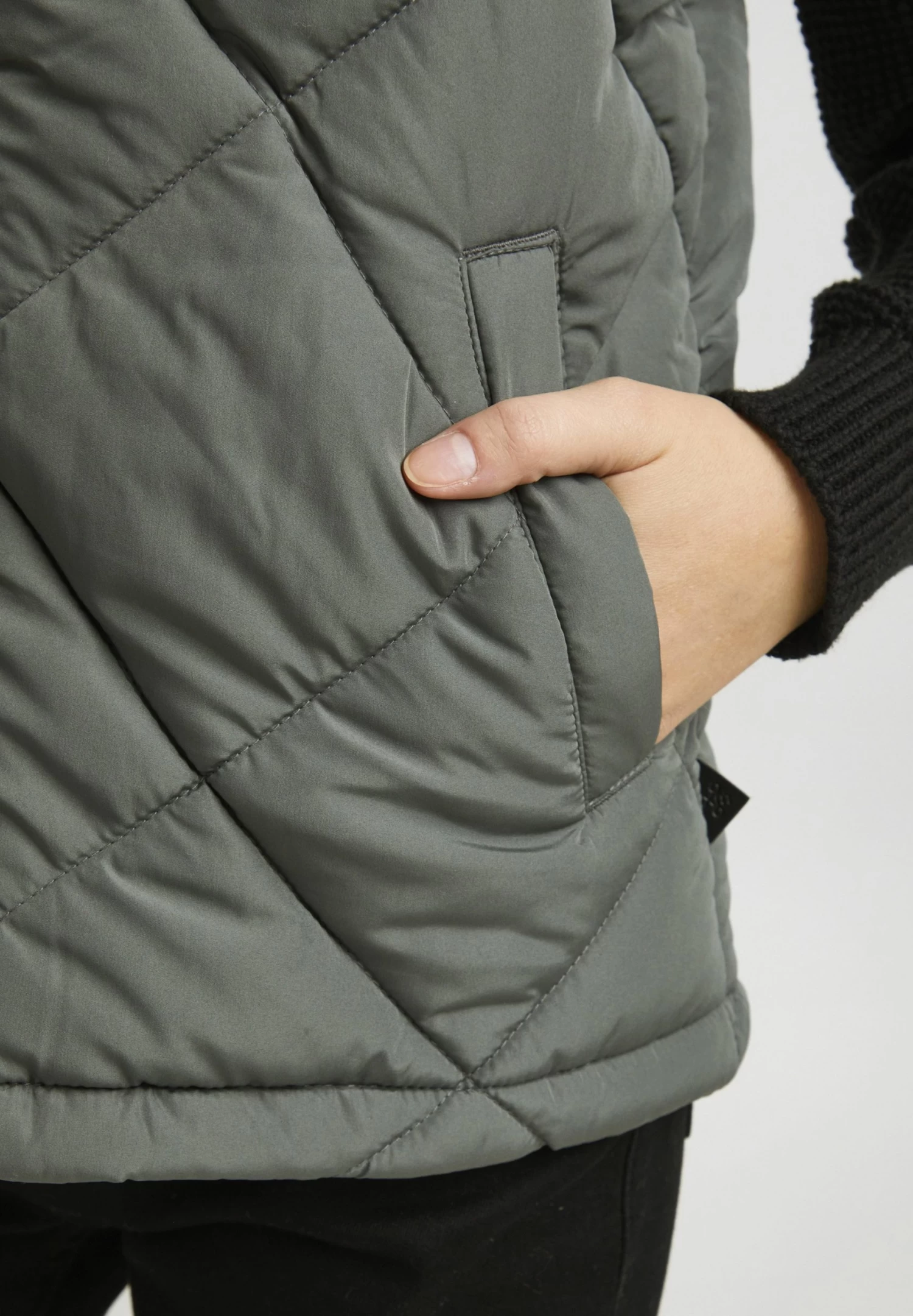 OXMO Oxstana - Chaleco - Pewter 5 OXMO Oxstana - Chaleco - Pewter - Imagen 5