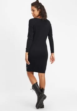 OXMO Oxella - Vestido De Punto - Black -Oxmo Ventas 8f67b3c11adf44ab83b6e304d2ca38b4