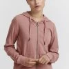 OXMO Oxlova - Sudadera Con Cremallera - Ash Rose Melange