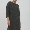 OXMO Oxbinala - Vestido De Punto - Dark Grey Melange