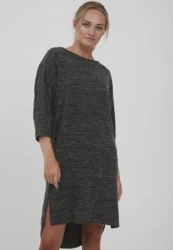 OXMO Oxbinala - Vestido De Punto - Dark Grey Melange