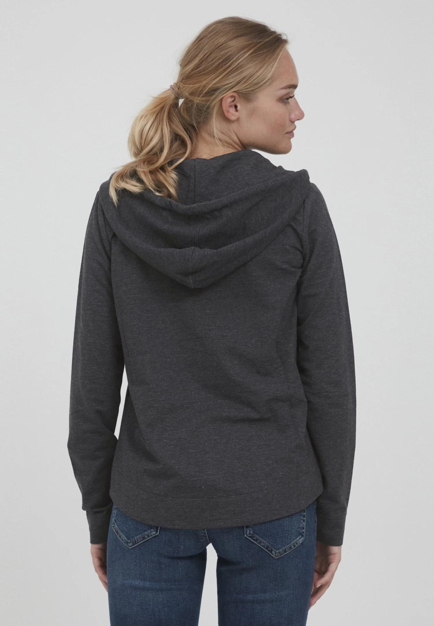 OXMO Oxwanda - Sudadera Con Cremallera - Dar Grey M 3 OXMO Oxwanda - Sudadera Con Cremallera - Dar Grey M - Imagen 3