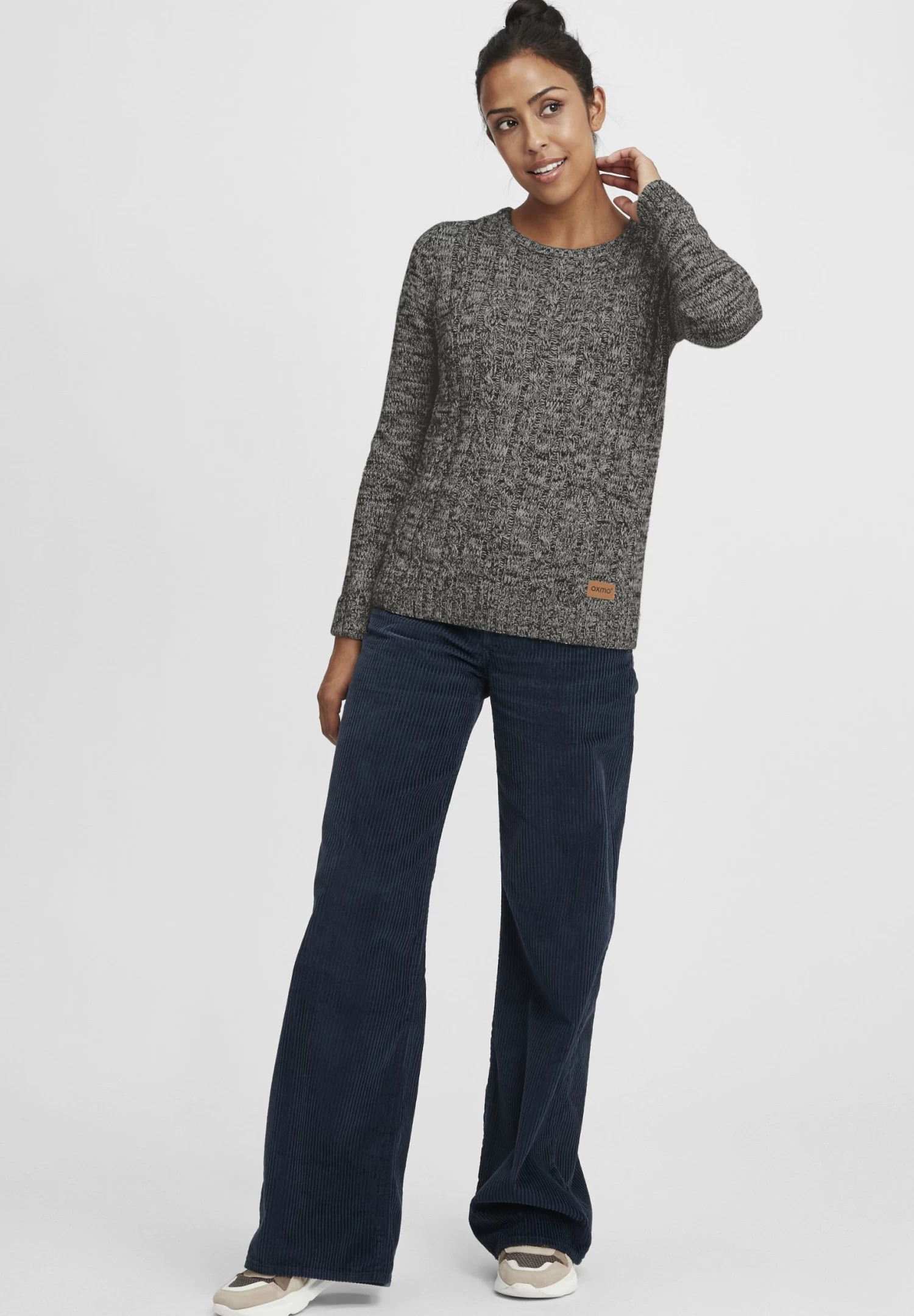 OXMO Oxphia - Jersey De Punto - Dark Grey 2 OXMO Oxphia - Jersey De Punto - Dark Grey - Imagen 2