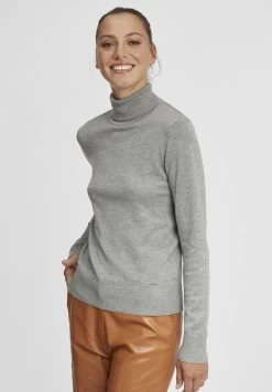 OXMO Oxwina - Jersey De Punto - Medium Grey Melange
