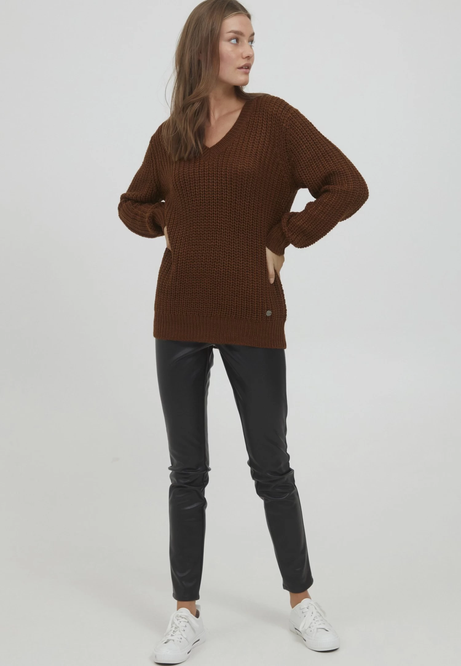 OXMO Oxlavea - Jersey De Punto - Brown 2 OXMO Oxlavea - Jersey De Punto - Brown - Imagen 2