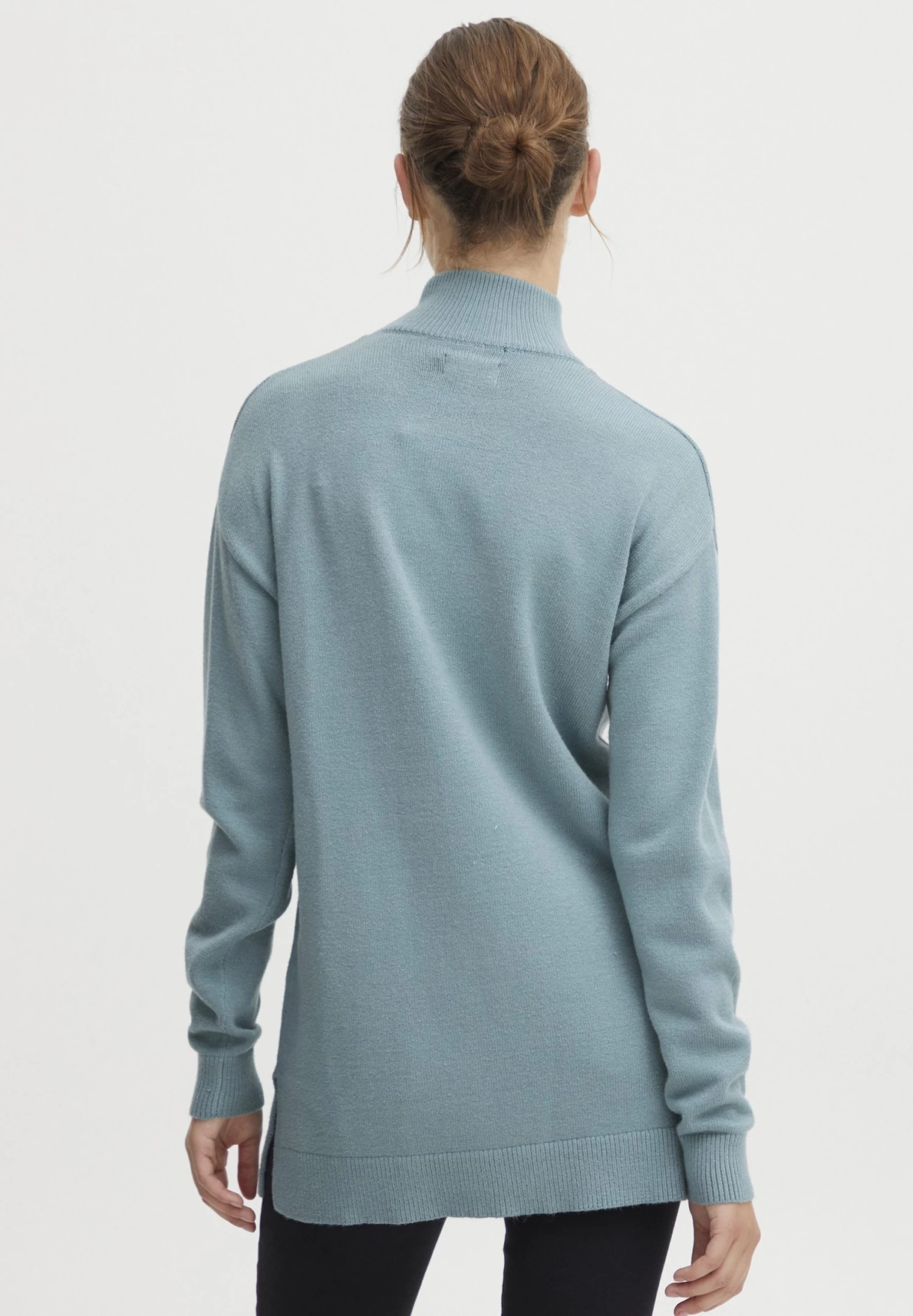 OXMO Oxratina - Jersey De Punto - Smoke Blue Melange 3 OXMO Oxratina - Jersey De Punto - Smoke Blue Melange - Imagen 3