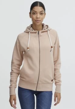 OXMO Oxulla - Sudadera Con Cremallera - Mahogany Rose