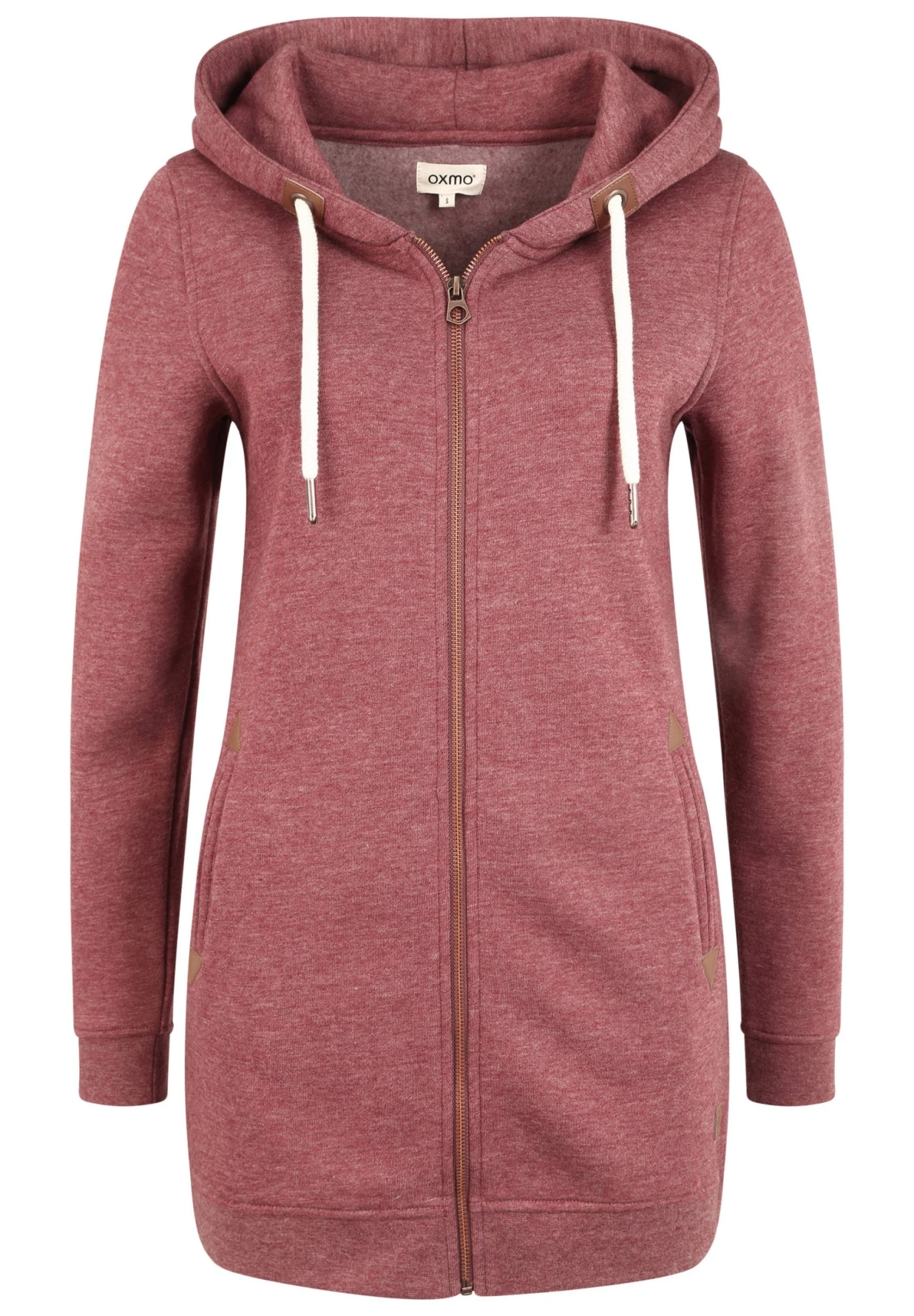 OXMO Oxvicky - Sudadera Con Cremallera - Wine R Mel 6 OXMO Oxvicky - Sudadera Con Cremallera - Wine R Mel - Imagen 6