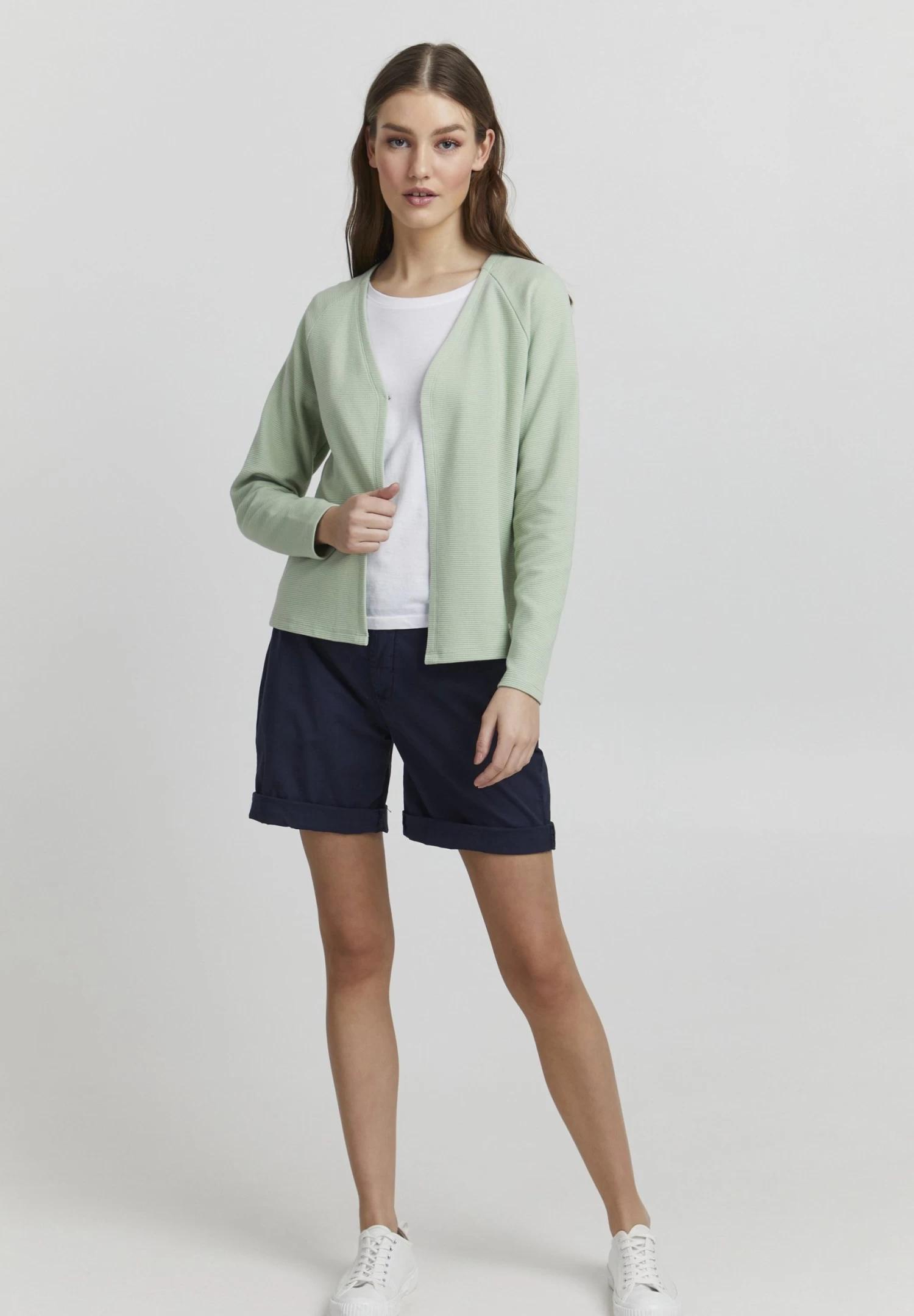 OXMO Jonia - Chaqueta De Punto - Frosty Green 2 OXMO Jonia - Chaqueta De Punto - Frosty Green - Imagen 2