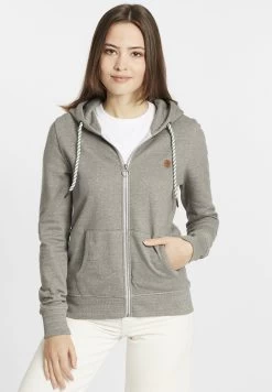 OXMO Celia - Sudadera Con Cremallera - Medium Grey Melange