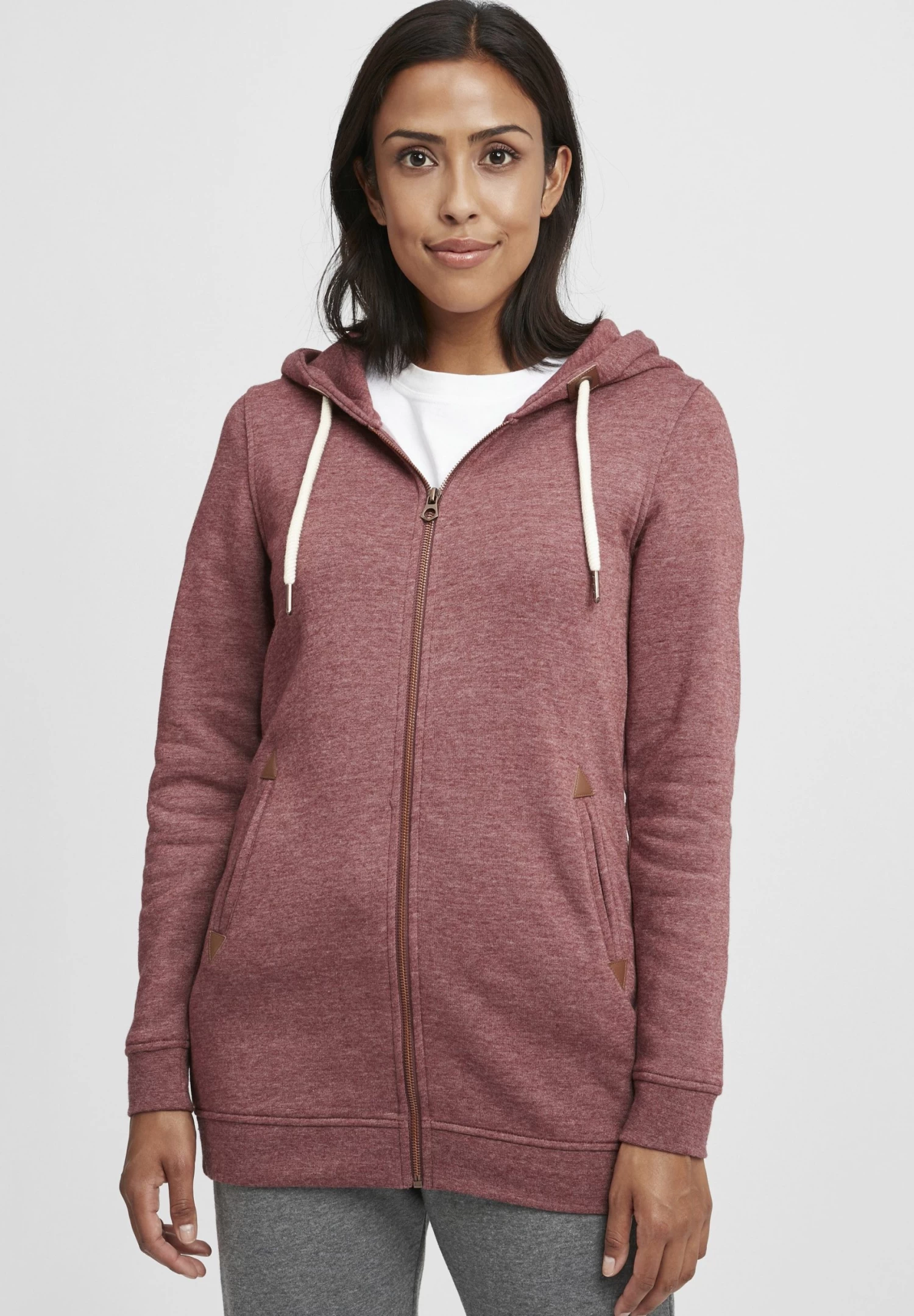 OXMO Oxvicky - Sudadera Con Cremallera - Wine R Mel 1 OXMO Oxvicky - Sudadera Con Cremallera - Wine R Mel