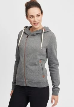 OXMO Oxvicky - Sudadera Con Cremallera - Grey Mel
