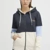 OXMO Kate - Sudadera Con Cremallera - Total Eclipse Melange