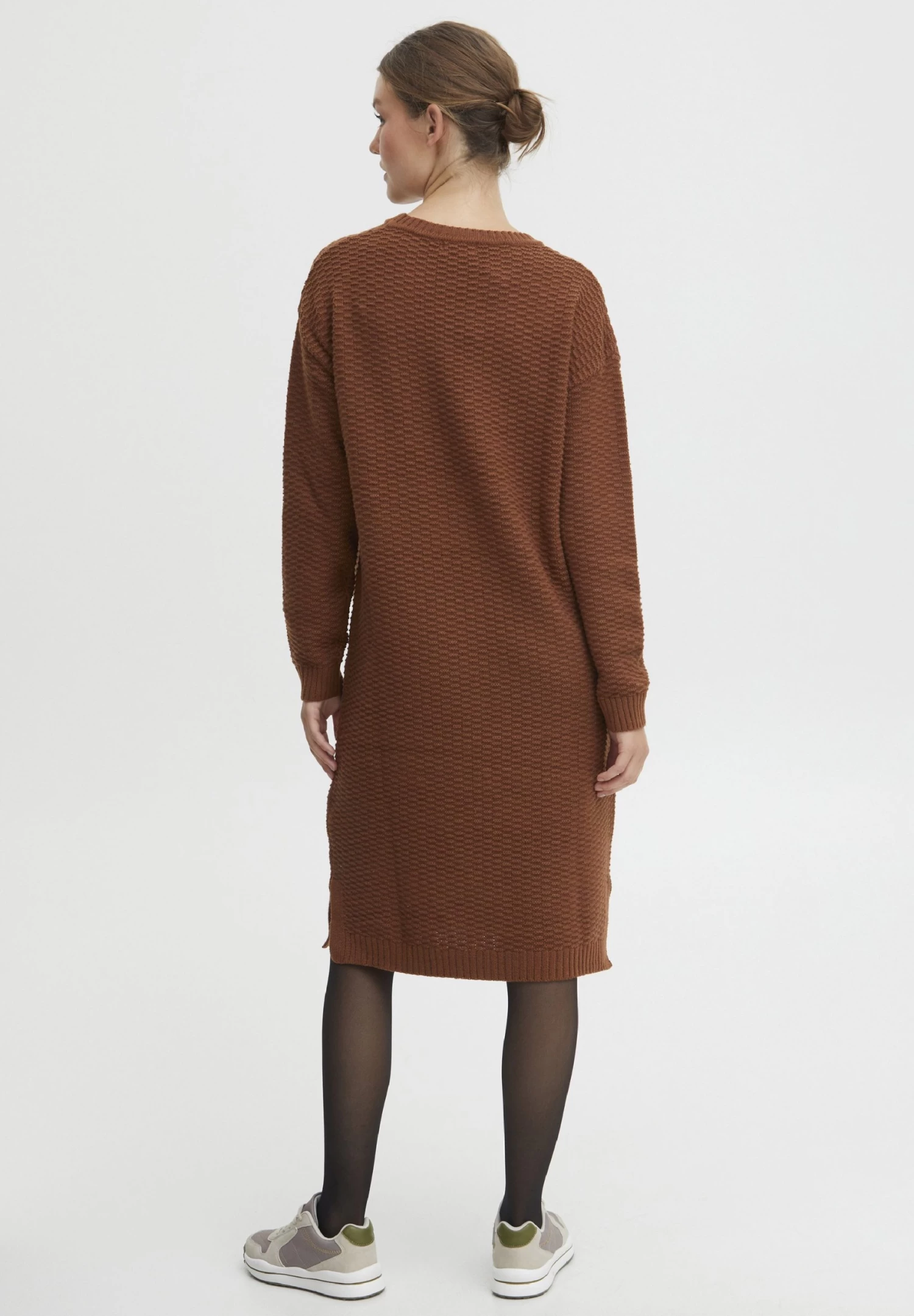 OXMO Oxmilika - Vestido De Punto - Brunette 3 OXMO Oxmilika - Vestido De Punto - Brunette - Imagen 3