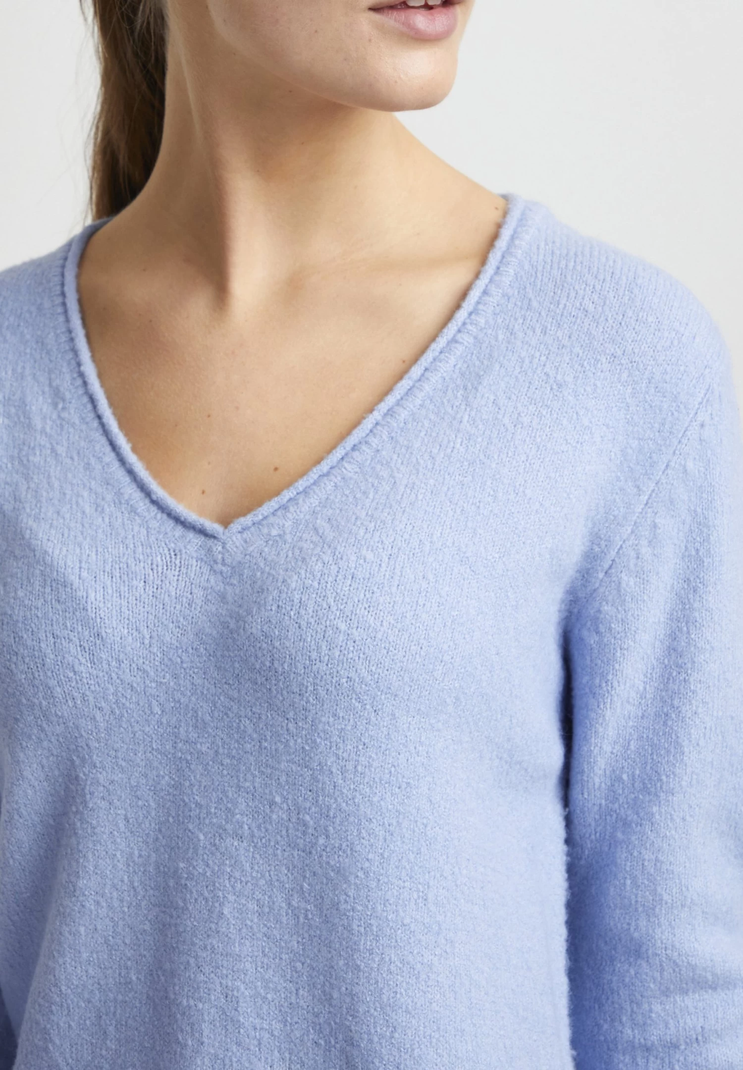 OXMO Oxida - Vestido De Punto - Brunnera Blue Melange 4 OXMO Oxida - Vestido De Punto - Brunnera Blue Melange - Imagen 4