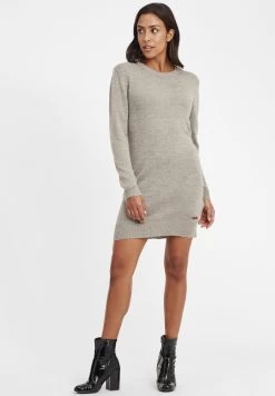 OXMO Oxnatti - Vestido De Punto - Stone Mix