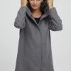 OXMO Oxnelina - Abrigo De Invierno - Medium Grey Melange