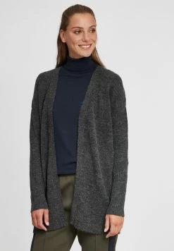 OXMO Oxgisele - Chaqueta De Punto - Dark Grey Melange