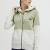 OXMO Kate - Sudadera Con Cremallera - Seagrass